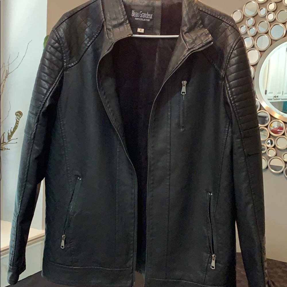 NWT Bleau Grandeur Faux Leather Jacket